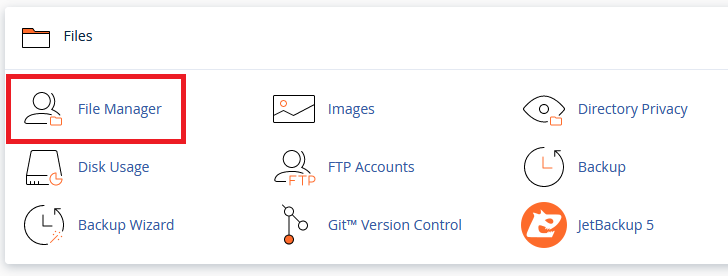 cPanel File Manager