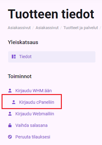 Mikä on cPanel-hallintapaneeli? - Telia Inmics-Nebula Oy